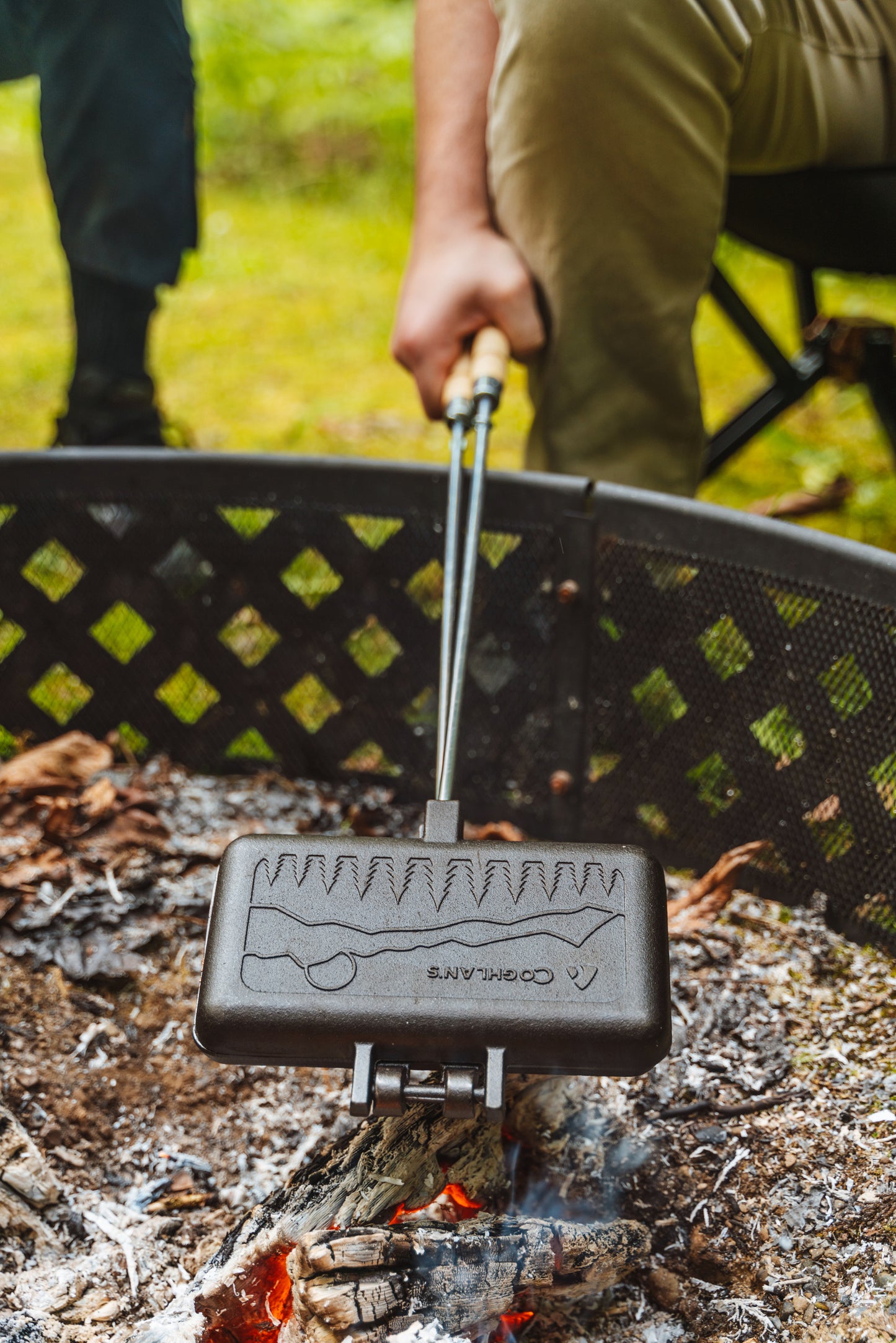 Double Cast Iron Camp Cooker