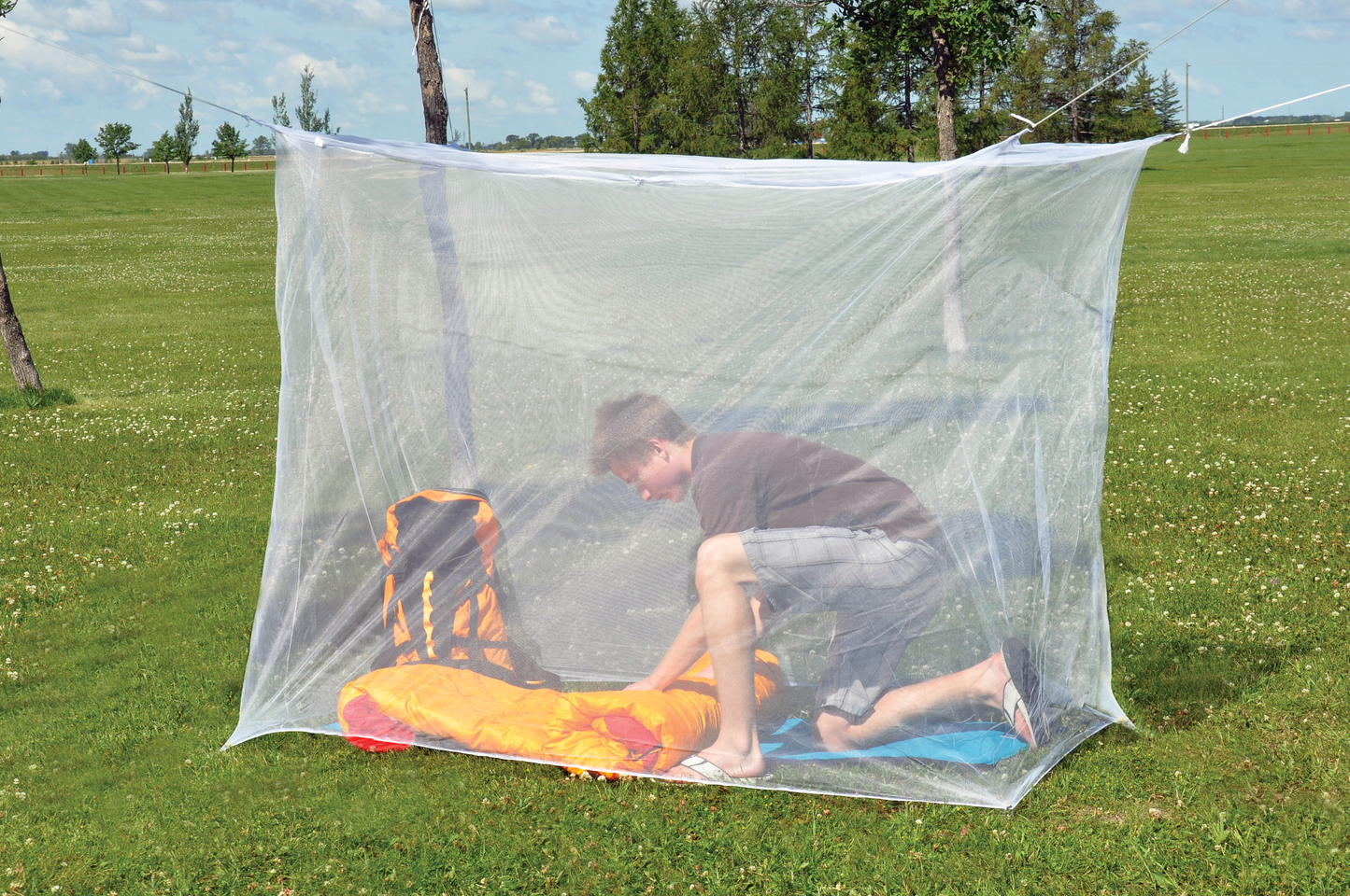 Rectangular Mosquito Net - White