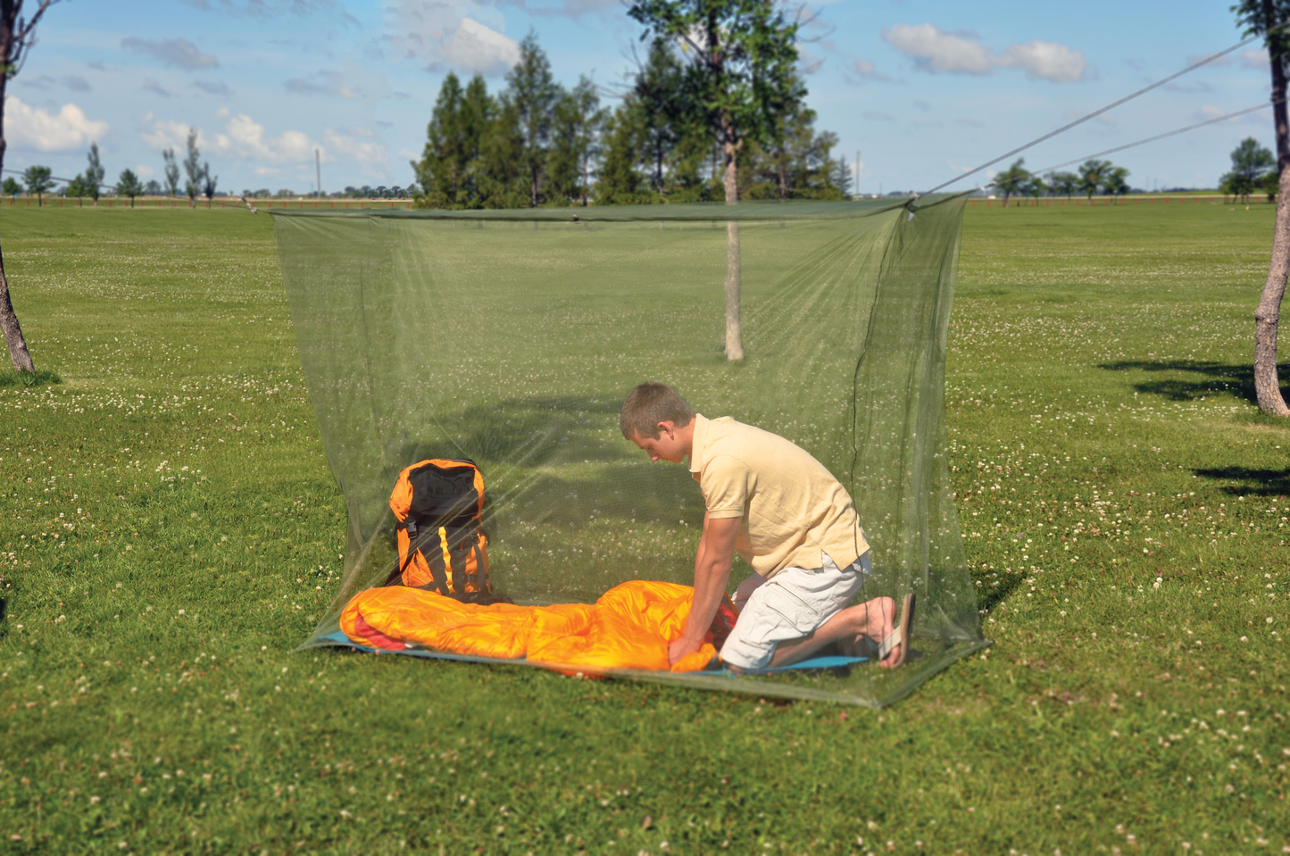 Rectangular Mosquito Net - Green