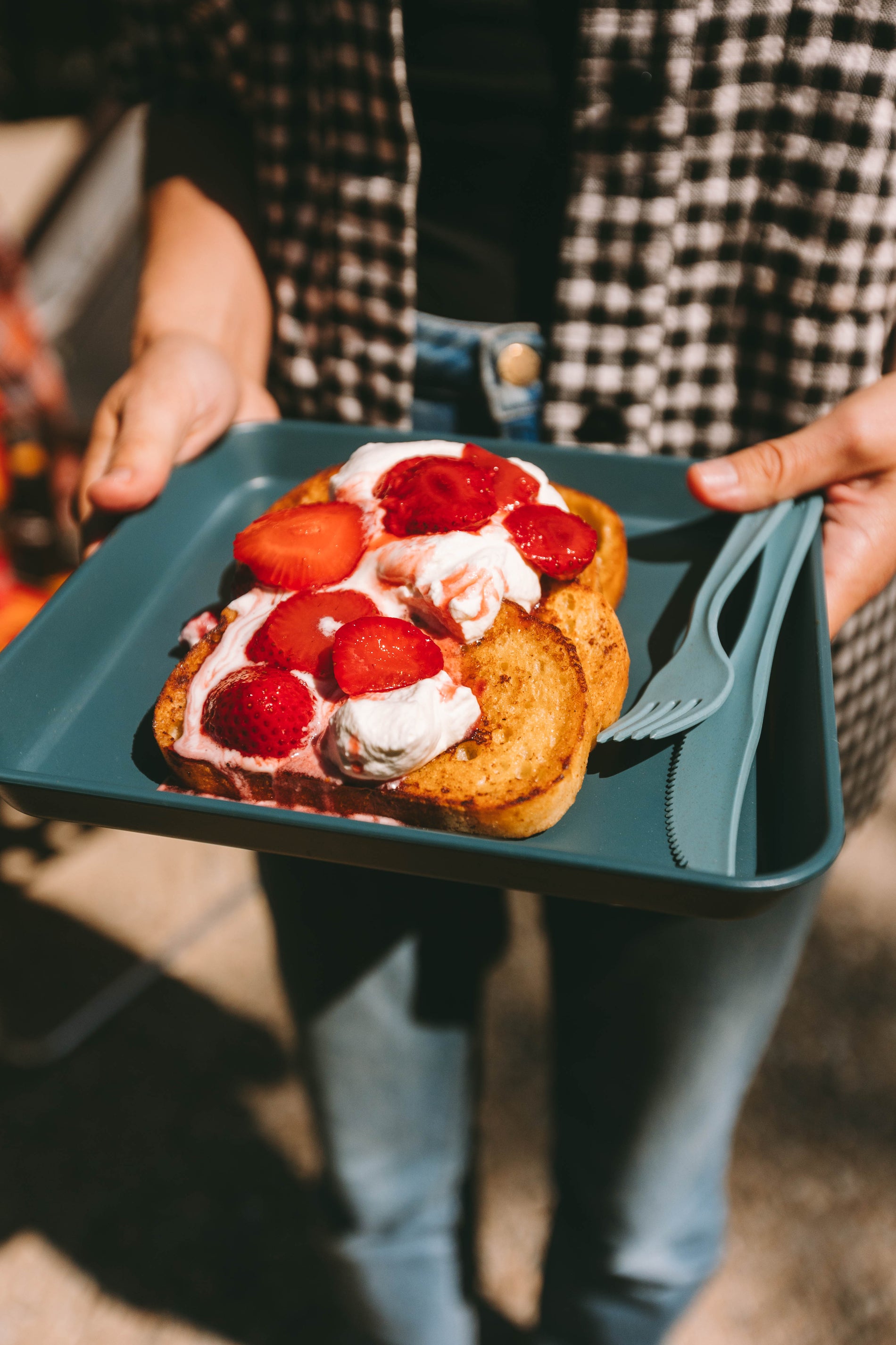 French toast with strawberries