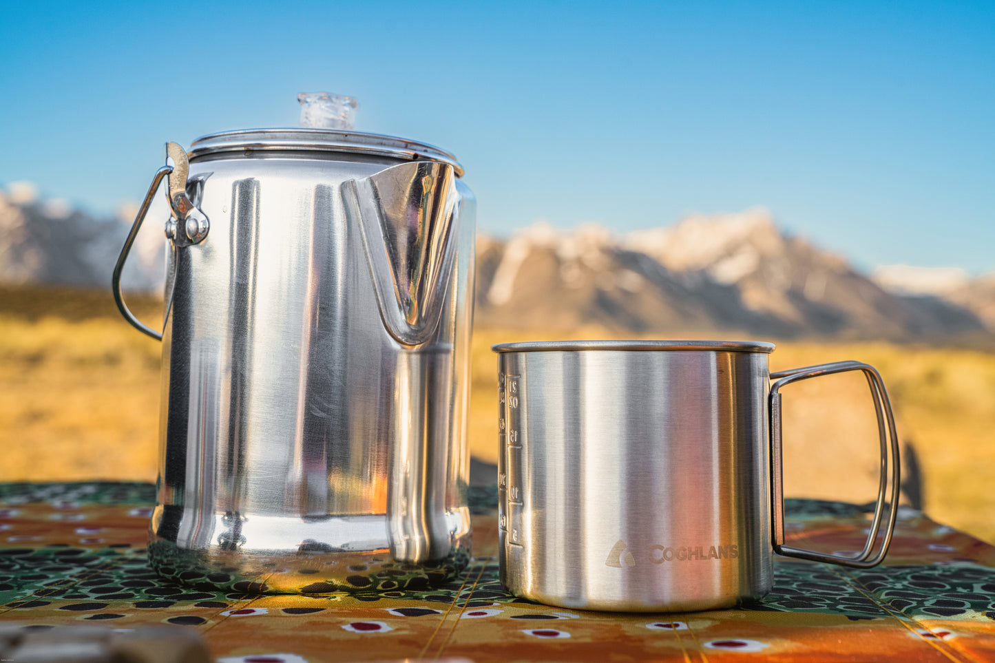 Vasconia 6 Cup Aluminum Stove Top Camping Percolator Coffee Pot