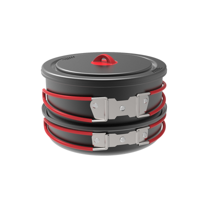 Batterie de cuisine familiale à anodisation dure