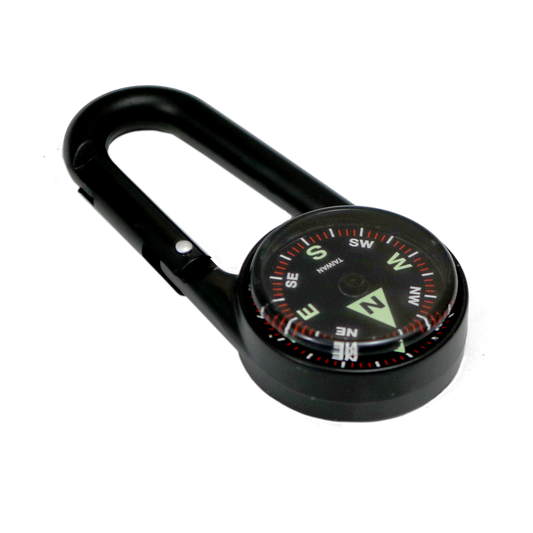 Boussole avec mousqueton