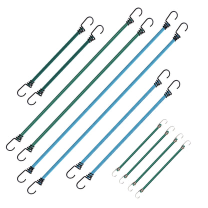 Assorted Bungee Cords, 12-Pack