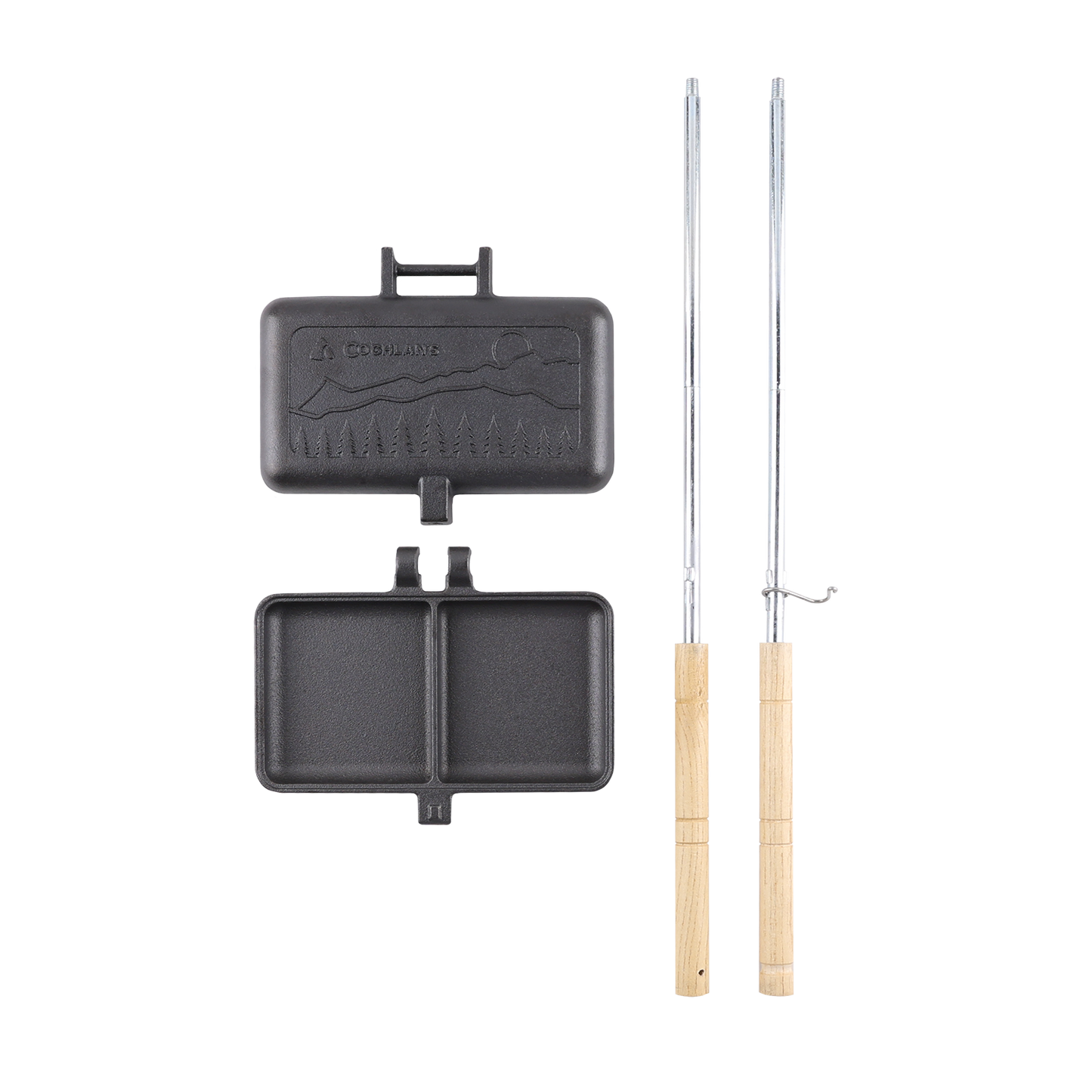 Réchaud de camping double en fonte