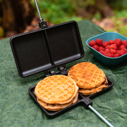 Réchaud de camping double en fonte