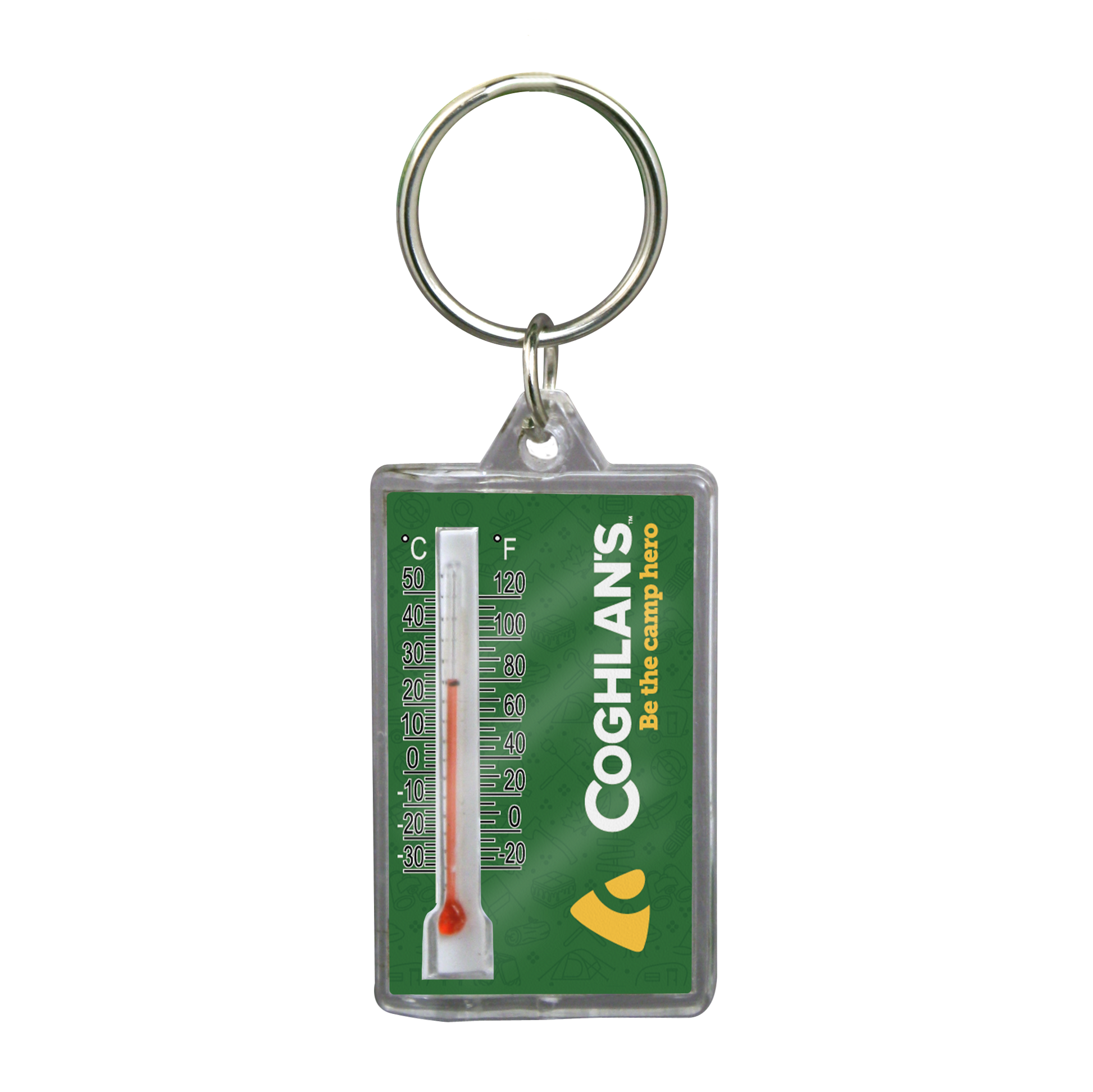 Coghlan's Zipper-pull thermometer with compass Coghlan's Zipper-pull thermometer with compass