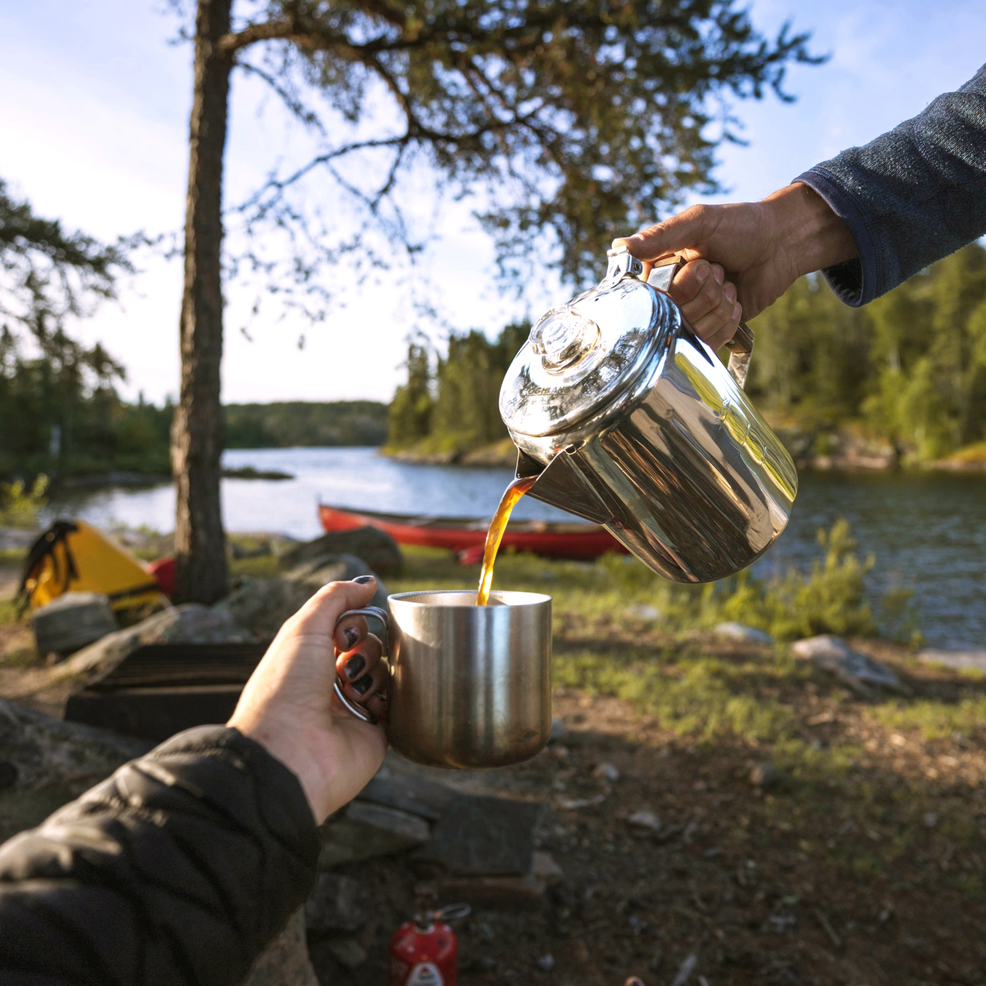 Bozeman Camping Coffee Pot Percolator Coffee Pot Coffee Percolator For  Campfire Or Stovetop Coffee Making, Today's Best Daily Deals