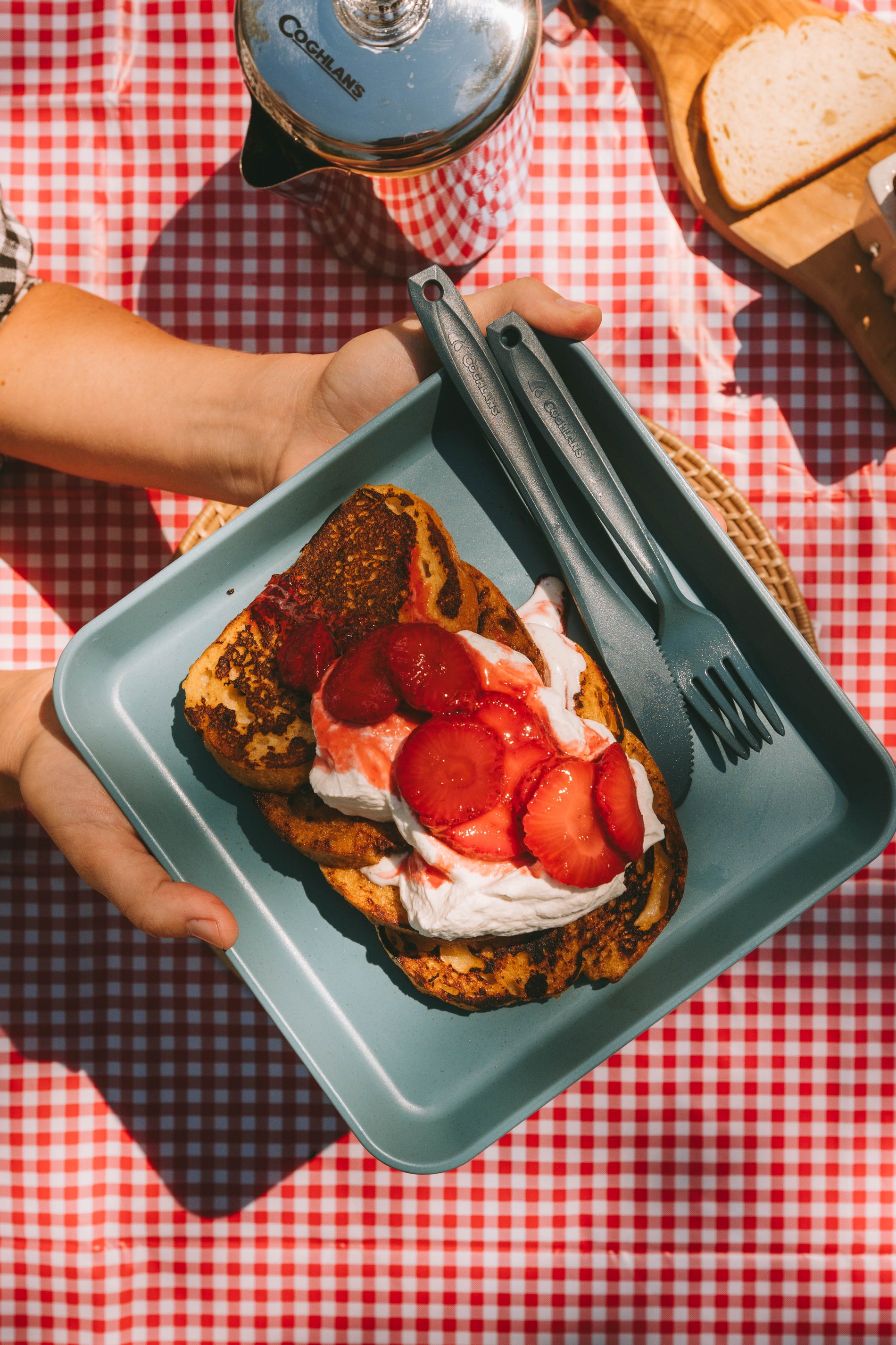 French toast with strawberries